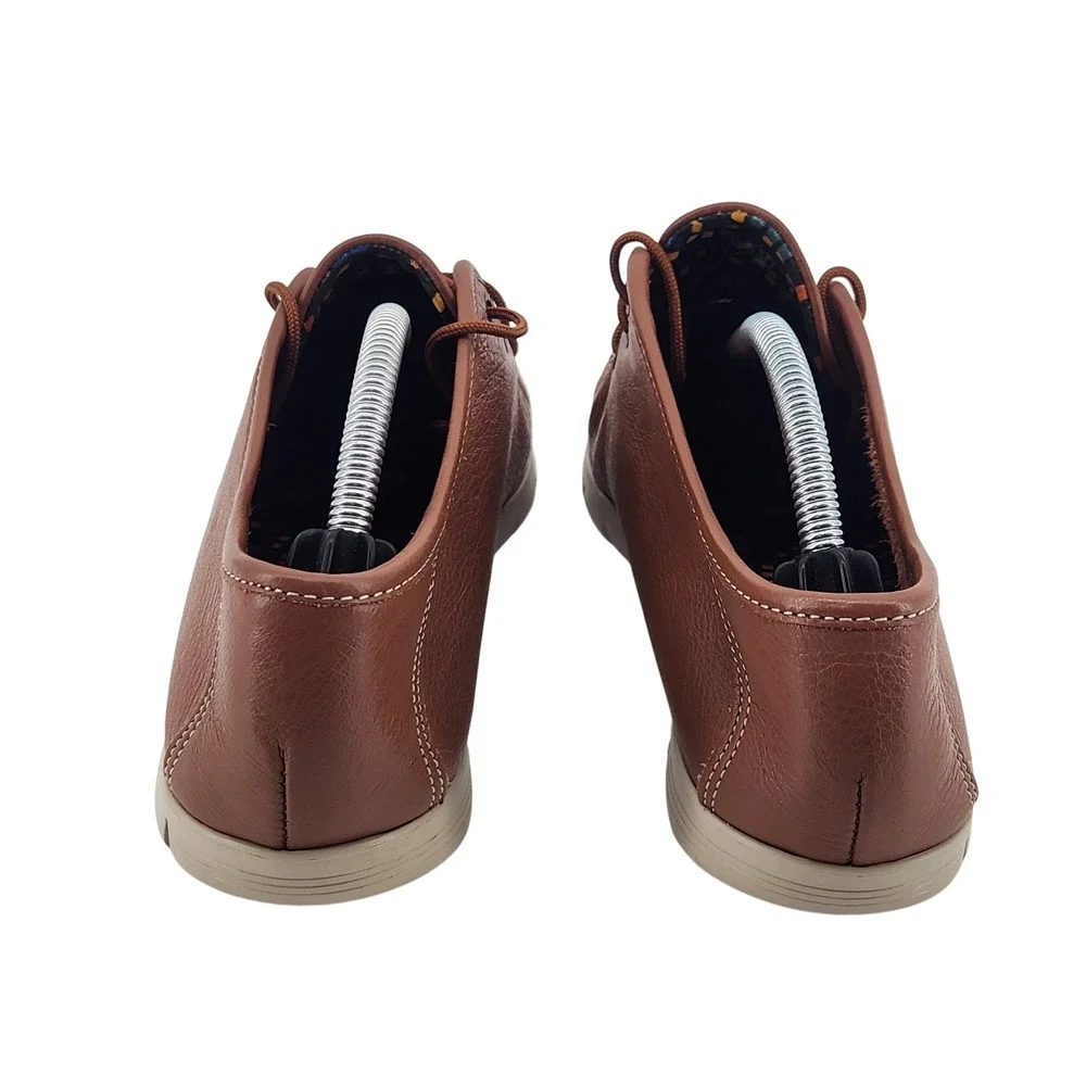 SAS Breezy II Lace Up Moc Womens 9 N Brown‎ Leather Comfort Shoes